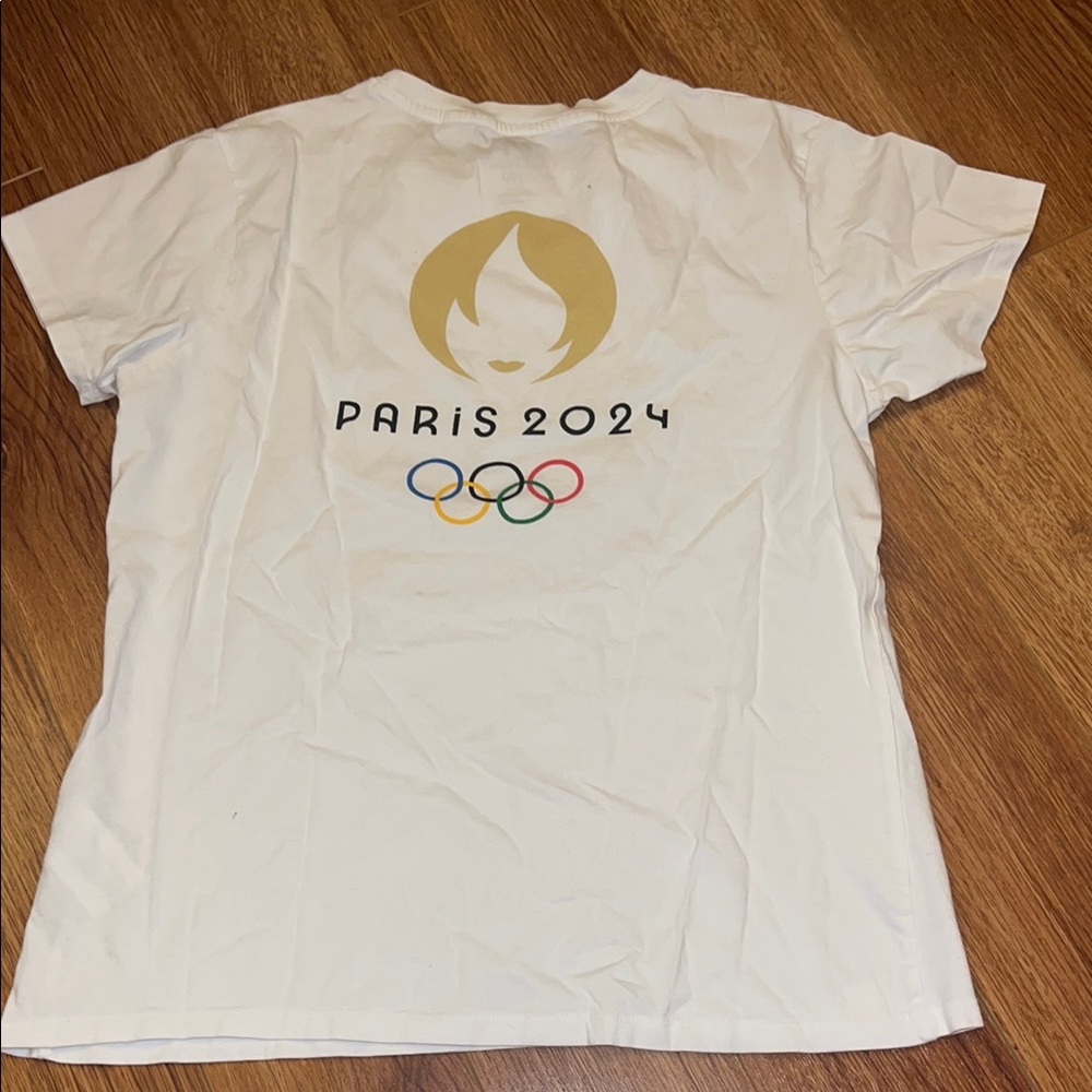 Paris 2024 Olympic Games official White Graphic T-Shirt L